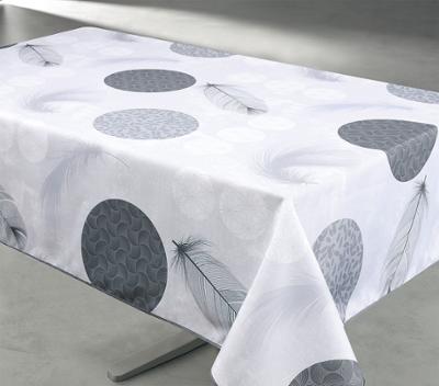 Toile Cirée 140 x 240 cm Duvet Gris sur Cintre Carton Toile Cirée 140 x 240 cm Duvet Gris sur Cintre Carton