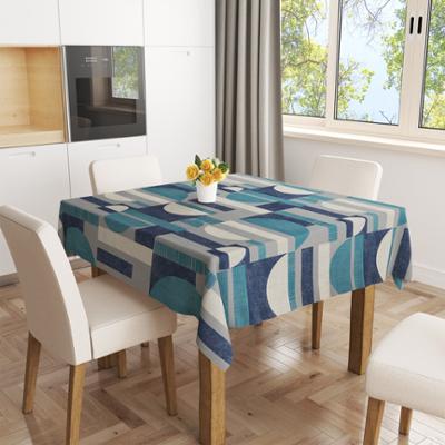 Toile Cirée Ovale 140 x 240 cm Boum Bleu sur Cintre Toile Cirée Ovale 140 x 240 cm Boum Bleu sur Cintre