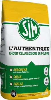 Sim l'Authentique Enduit Cellulosique 5 kg Sim l'Authentique Enduit Cellulosique 5 kg