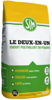 Sim Le Deux en Un Enduit Polyvalent 5 kg Sim Le Deux en Un Enduit Polyvalent 5 kg