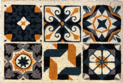 Tapis Brosse Coco Imprimé Andalousie 40 x 60 cm Tapis Brosse Coco Imprimé Andalousie 40 x 60 cm