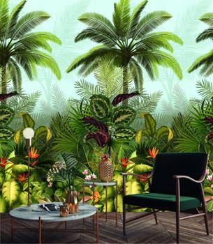 JF6001 Papier Peint Panoramique Branca Jungle Vert 159 x 280 cm JF6001 Papier Peint Panoramique Branca Jungle Vert 159 x 280 cm