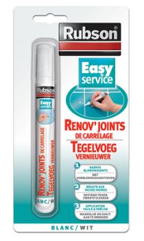 Rénov'Joints de Carrelage Easy Service 7 ml Blanc Rénov'Joints de Carrelage Easy Service 7 ml Blanc