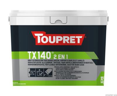 TX140 Enduit Supports Souples et Carrelés 2 en 1 Seau 15 kg TX140 Enduit Supports Souples et Carrelés 2 en 1 Seau 15 kg