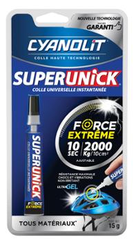 Colle Instantanée Superunick Extrême Tube de 15 g Sous Blister Colle Instantanée Superunick Extrême Tube de 15 g Sous Blister