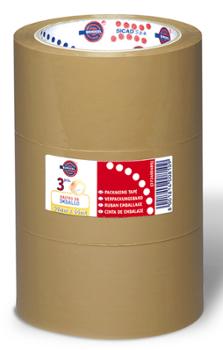Ruban Polypropylène Emballage Havane 50 mm x 66 m Lot de 3 Rouleaux Ruban Polypropylène Emballage Havane 50 mm x 66 m Lot de 3 Rouleaux