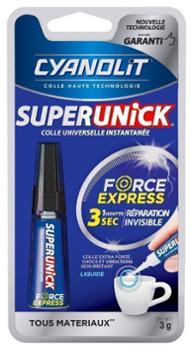 Colle Superunick Force Express Liquide 3 g Colle Superunick Force Express Liquide 3 g