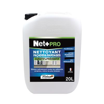 Nettoyant Façades & Bardages Biodégradable Net+Pro 20L Nettoyant Façades & Bardages Biodégradable Net+Pro 20L