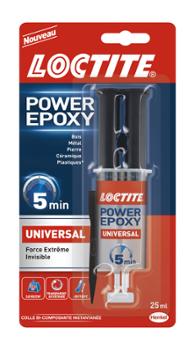 Colle Power Epoxy Universal Invisible Seringue 25 ml Colle Power Epoxy Universal Invisible Seringue 25 ml