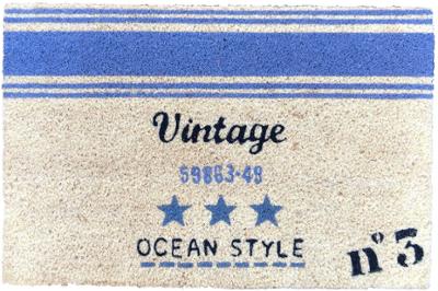 Tapis Brosse Coco Imprimé Vintage 40 x 60 cm Tapis Brosse Coco Imprimé Vintage 40 x 60 cm