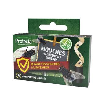 Anti-Mouches Étui de 4 Serpentins Englués  Anti-Mouches Étui de 4 Serpentins Englués