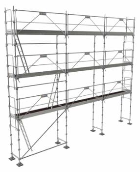 Échafaudage de Façade R200 Progress Acier 80 m² - Hauteur de travail 8 m Échafaudage de Façade R200 Progress Acier 80 m² - Hauteur de travail 8 m