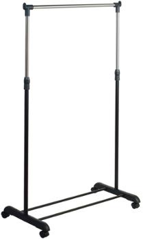 Portant à Roulettes Droit Noir Portant à Roulettes Droit Noir