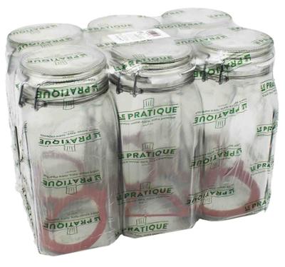 Bocaux Carrés Le Pratique 1.4L Ø85 mm Bocaux Carrés Le Pratique 1.4L Ø85 mm