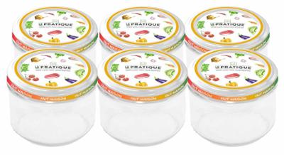 Bocaux Le Pratique 200 ml Ø82 mm Pack de 6 Bocaux Le Pratique 200 ml Ø82 mm Pack de 6