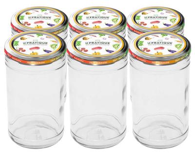 Bocaux Le Pratique 1L Ø100 mm Pack de 6 Bocaux Le Pratique 1L Ø100 mm Pack de 6