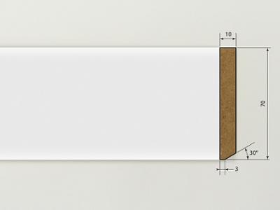 Plinthe Bord Droit Blanc 2.40 m Plinthe Bord Droit Blanc 2.40 m