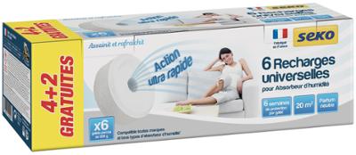 Recharges Absorbeur d’Humidité Galets Percés de 500 g Neutre 4 + 2 Gratuits Recharges Absorbeur d’Humidité Galets Percés de 500 g Neutre 4 + 2 Gratuits