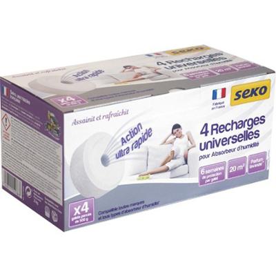 Recharge Absorbeur d’Humidité 4 Galets Percés 500 g Parfum Lavande Recharge Absorbeur d’Humidité 4 Galets Percés 500 g Parfum Lavande