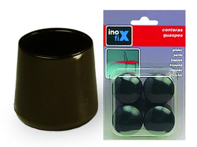 Embout Rond en Plastique Sans Rondelle Lot de 4 Noir Embout Rond en Plastique Sans Rondelle Lot de 4 Noir